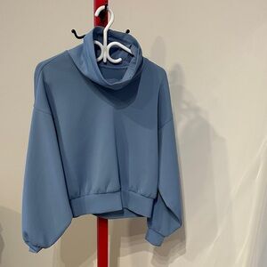 Lululemon Blue Cropped Hoodie